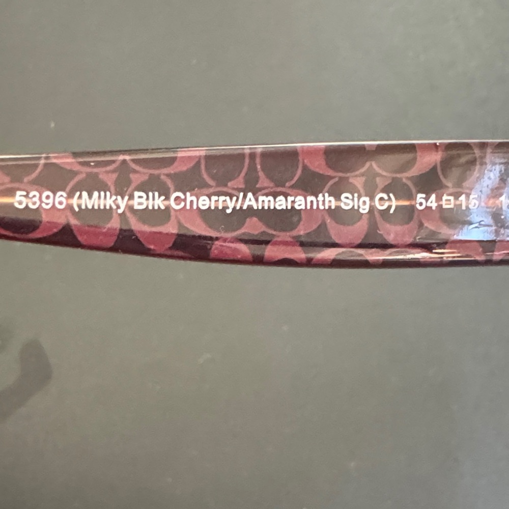 Coach Black Cherry Designer Glasses - Picture 9 of 16